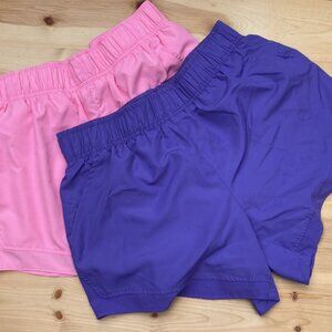 Purple, Pink Women's Shorts, 2 Pairs, Size M (8-10)